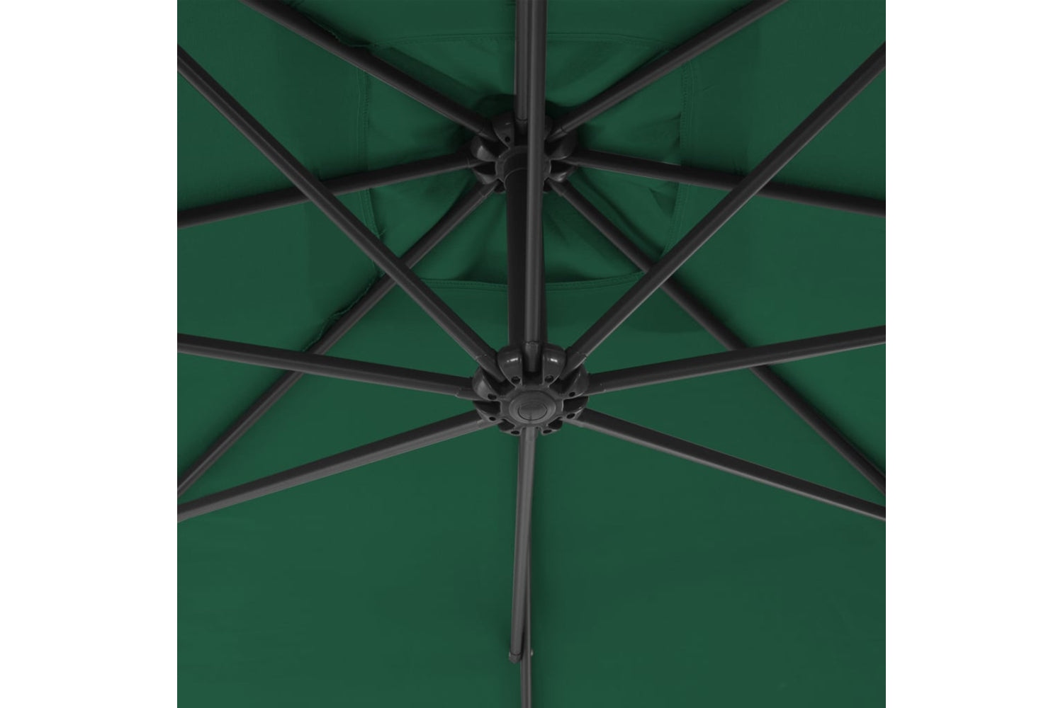 vidaXL 44877 Cantilever Umbrella With Steel Pole 250x250cm Green-5