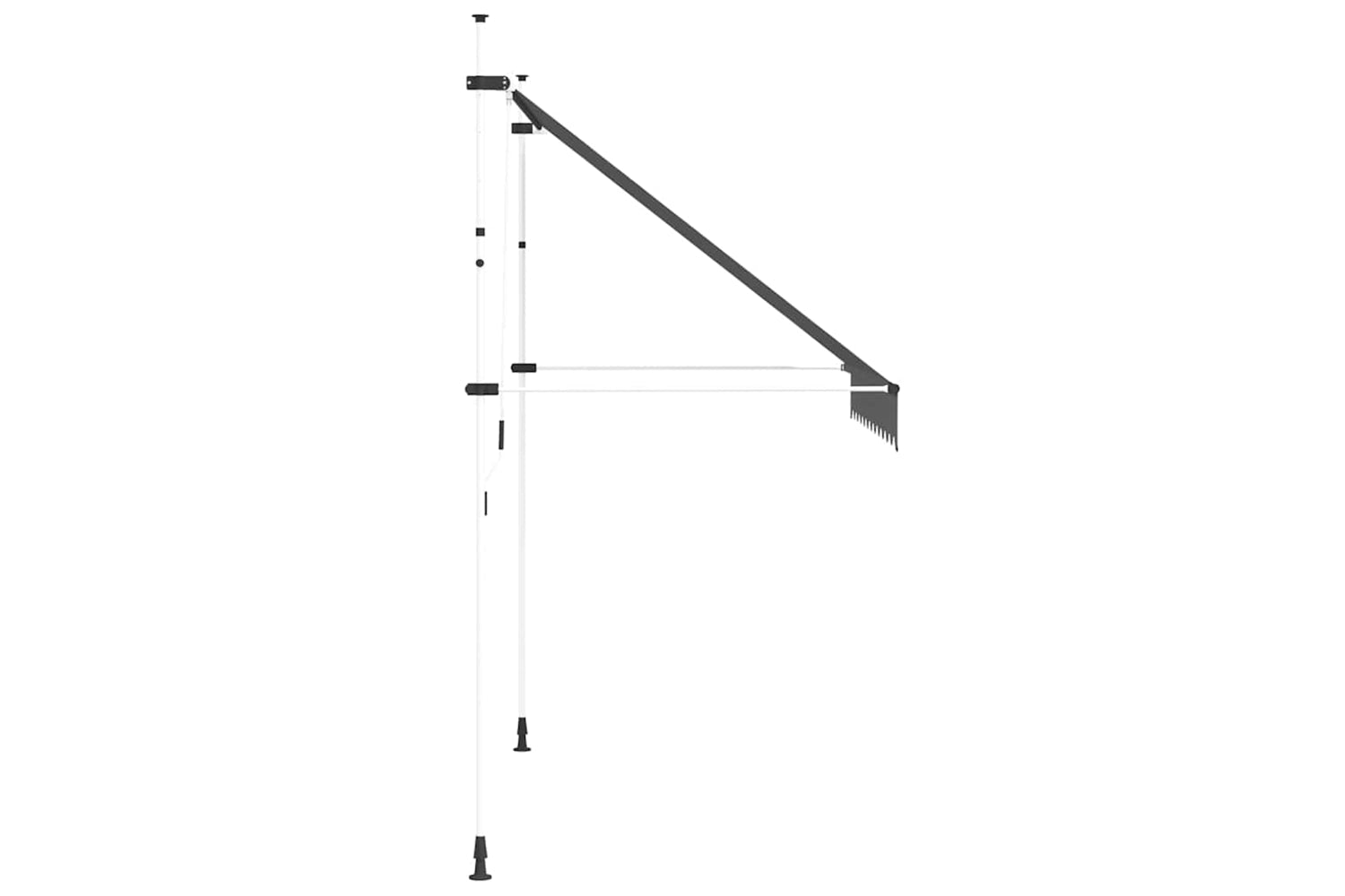 vidaXL 143689 Manual Retractable Awning 250cm Anthracite-3