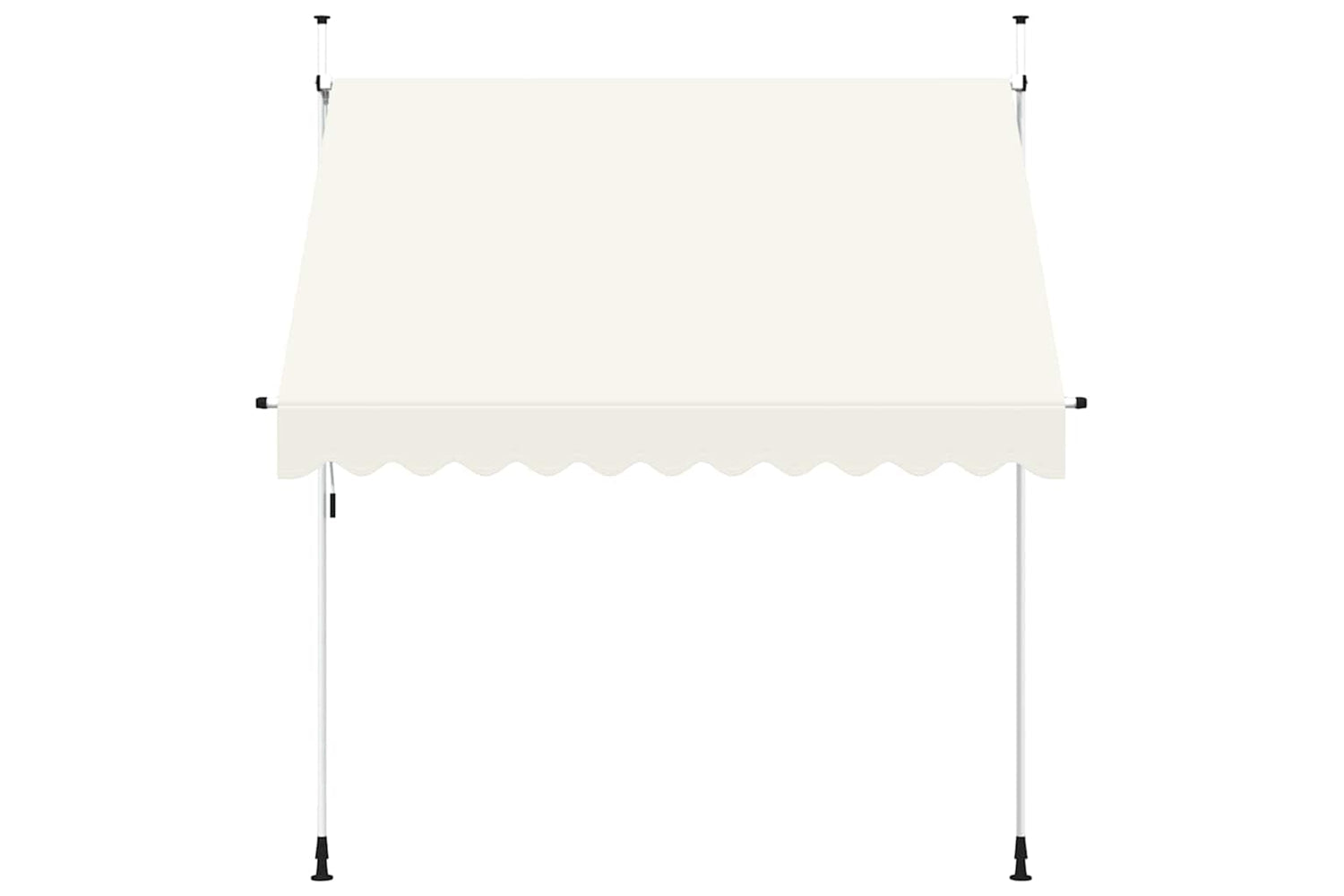 vidaXL 143695 Manual Retractable Awning 250cm Cream-2
