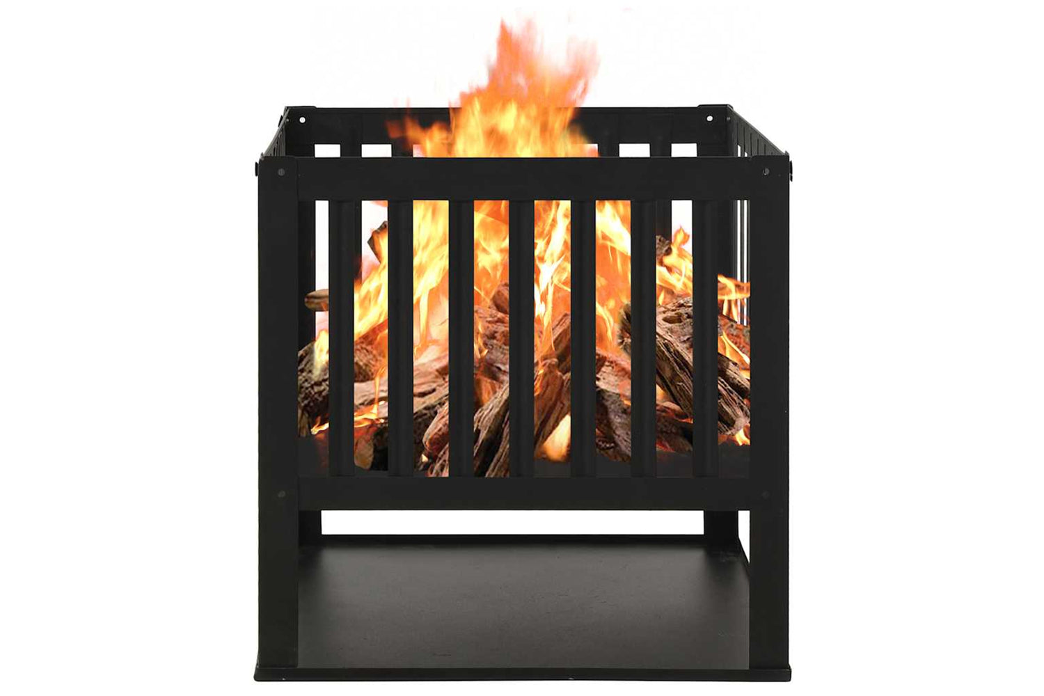 vidaXL 315088 Fire Pit 40x40x40cm Steel-2