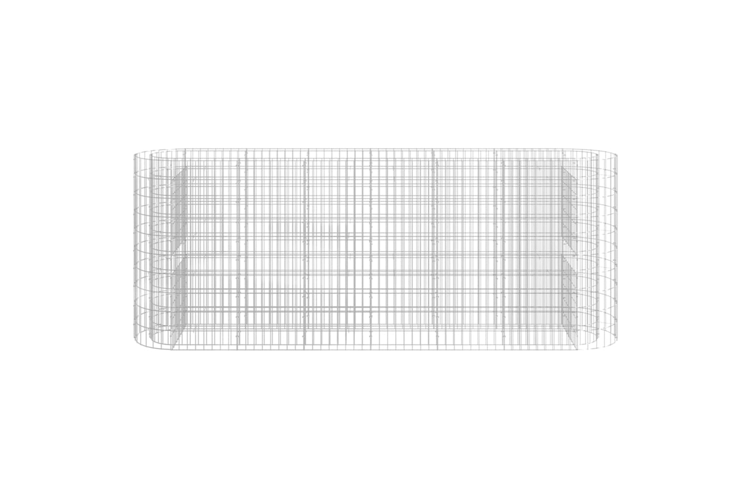 vidaXL 152034 Gabion Raised Bed Galvanised Iron 260x50x100cm-2