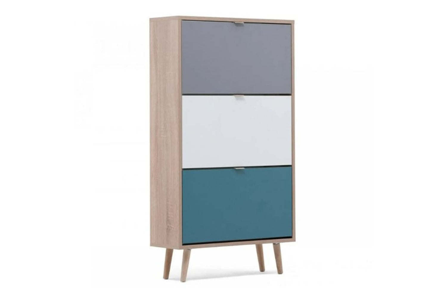 Finori Shoe Cabinet 42 Sonoma Oak And Tricolour-2