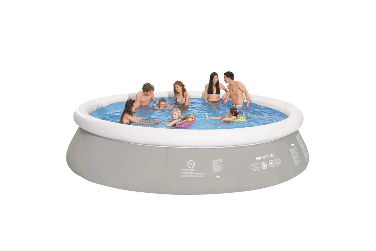 Jilong 90778 Round Inflatable Swimming Pool Grey 450 X 122 Cm-2