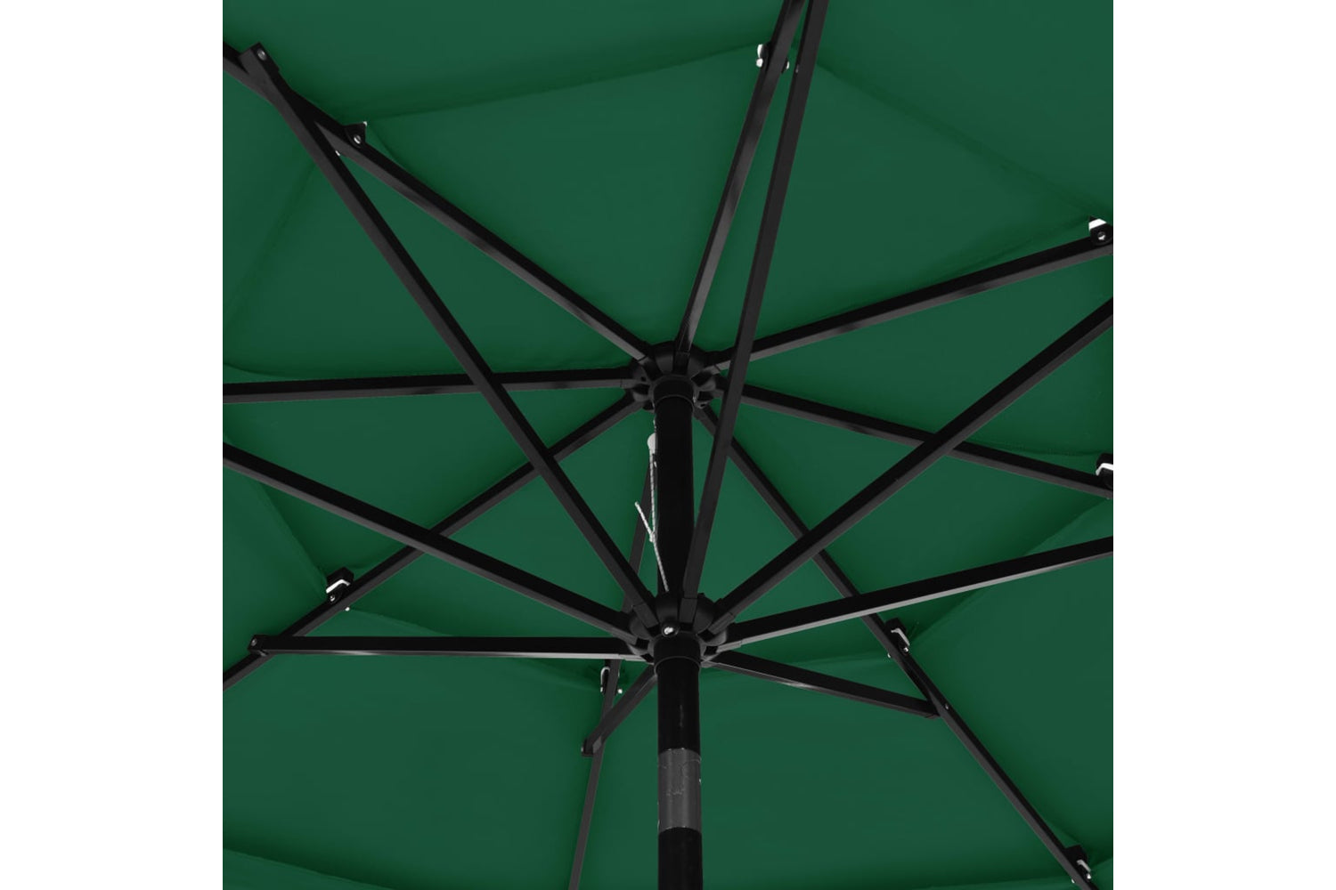 Vidaxl 313869 3-tier Parasol With Aluminium Pole Green 3 M-5