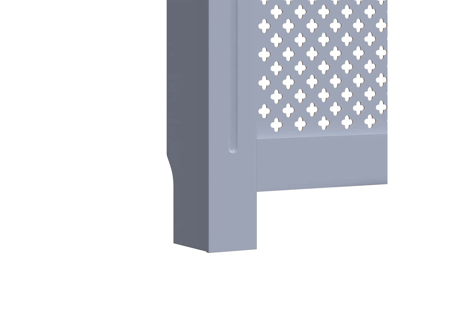vidaXL Mdf Radiator Cover Grey 78cm-7