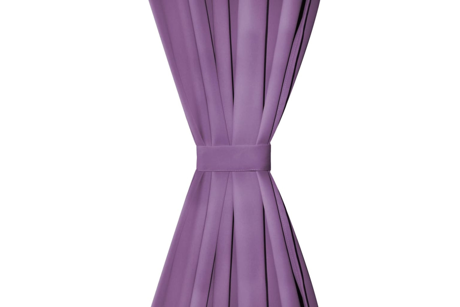 vidaXL 132226 Micro-satin Curtains 2 Pcs With Loops 140x225cm Lilac-3