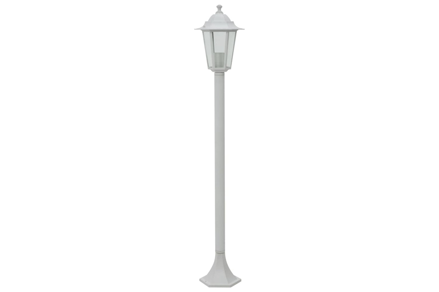 vidaXL 44215 Garden Post Lights 6 Pcs E27 110cm Aluminium White-3