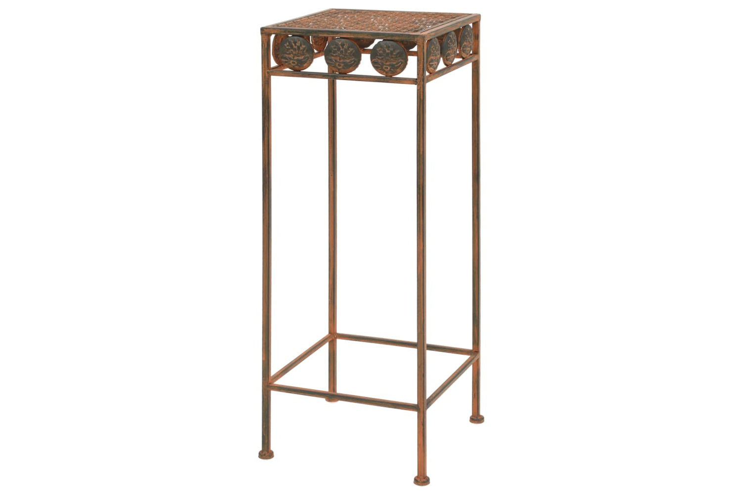 Vidaxl 245928 Plant Stand Set 3 Pieces Vintage Style Metal Rusty-3