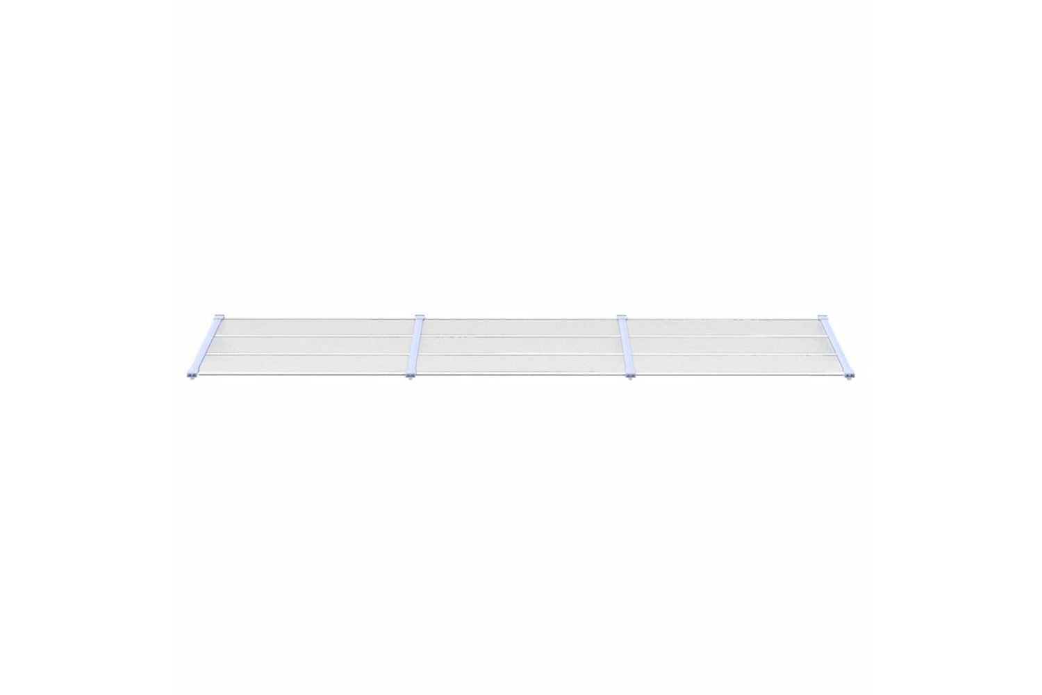Vidaxl Door Canopy Grey And Transparent 358.5x90 Cm Polycarbonate-2
