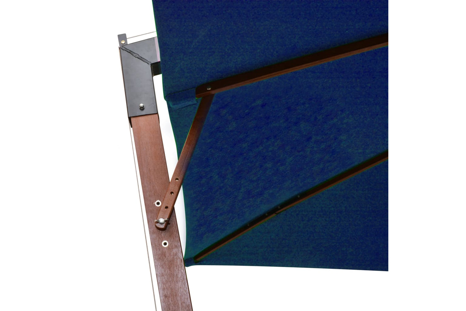 Vidaxl 313779 Hanging Parasol With Pole Azure Blue 3x3 M Solid Fir Wood-5