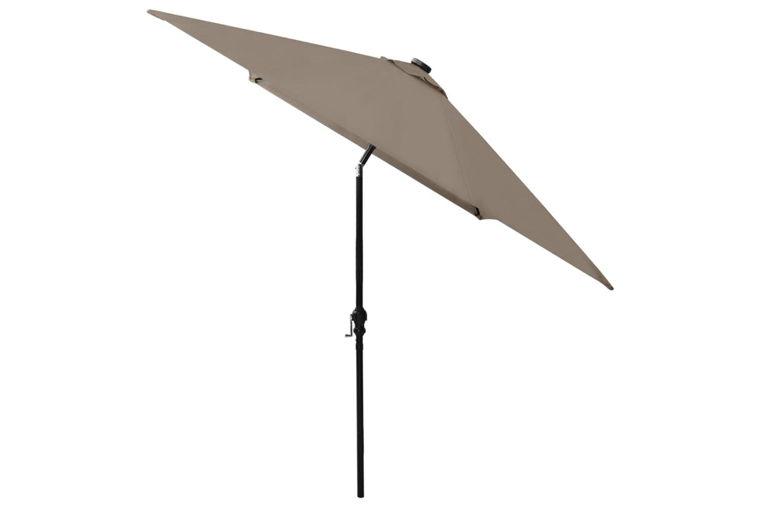 Vidaxl 313789 Parasol With Leds And Steel Pole Taupe 2x3 M-5