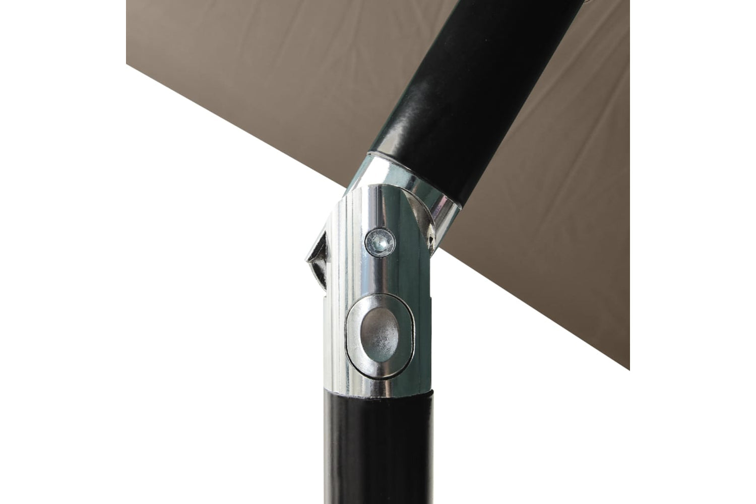 Vidaxl 313789 Parasol With Leds And Steel Pole Taupe 2x3 M-7