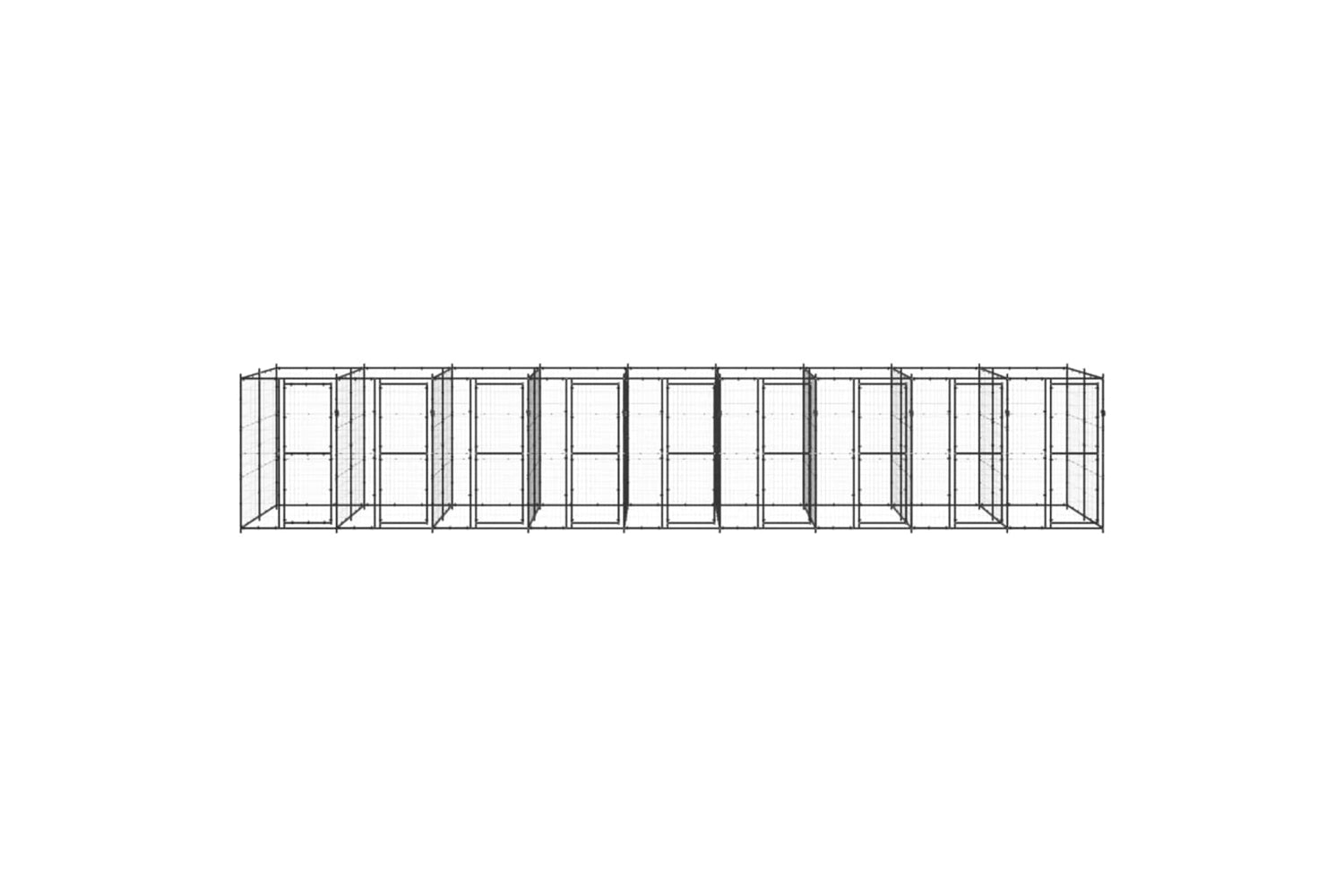 Vidaxl 3082267 Outdoor Dog Kennel Steel 21.78 M2-2