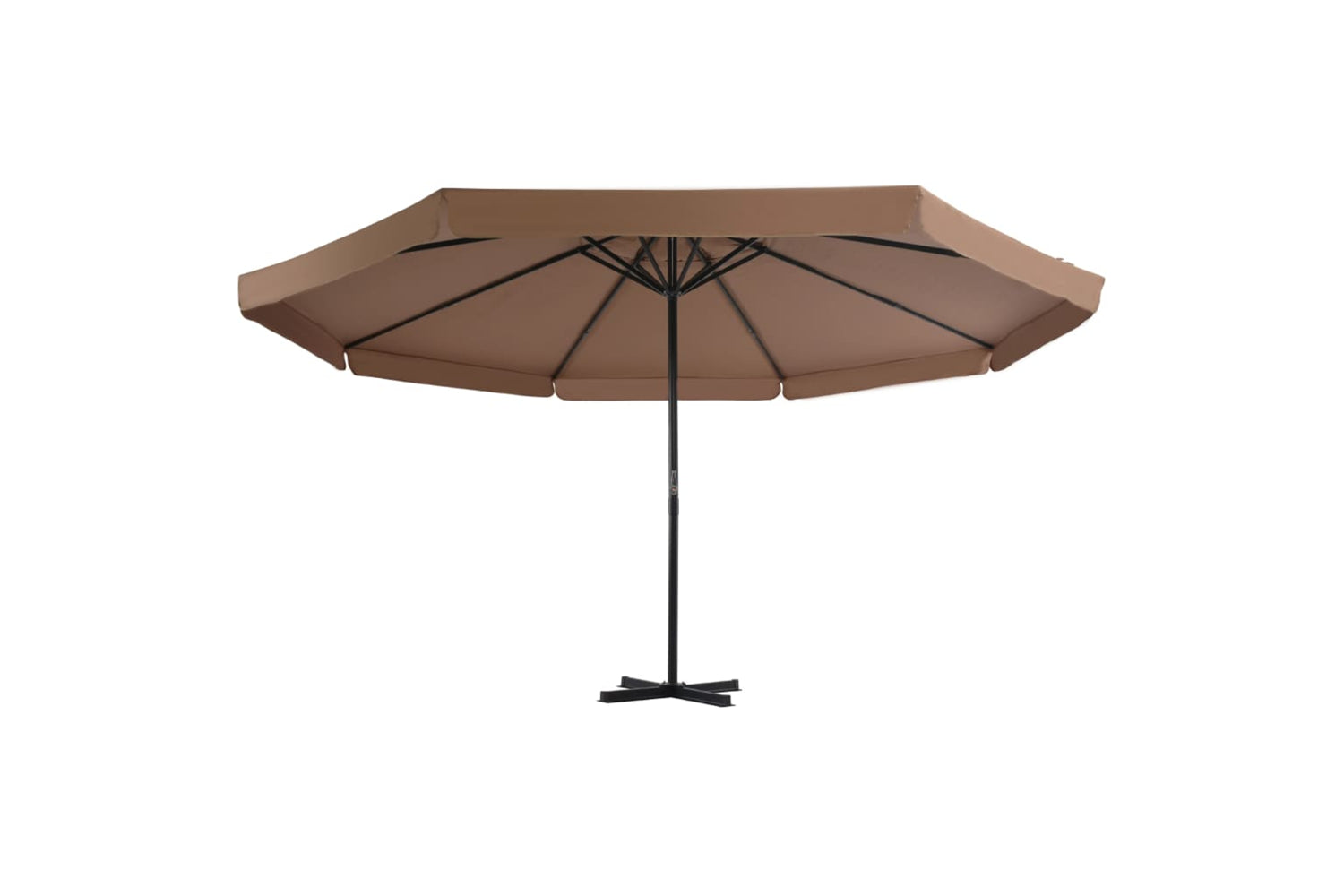 vidaXL 44475 Outdoor Parasol With Aluminium Pole 500cm Taupe-2