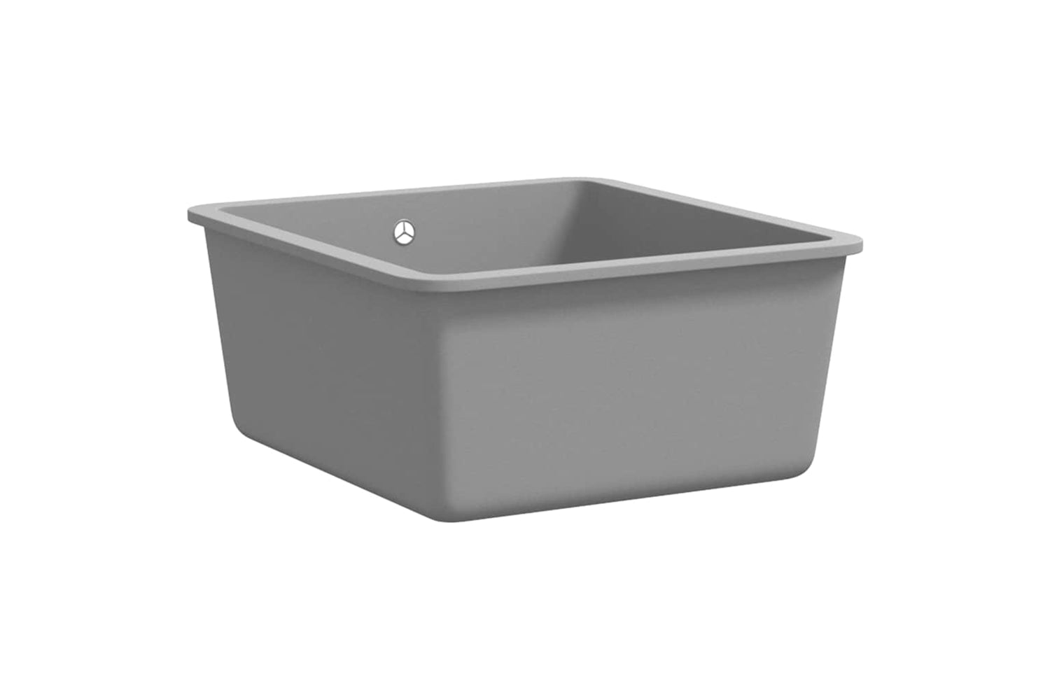 Vidaxl 142961 Granite Kitchen Sink Single Basin Grey-3