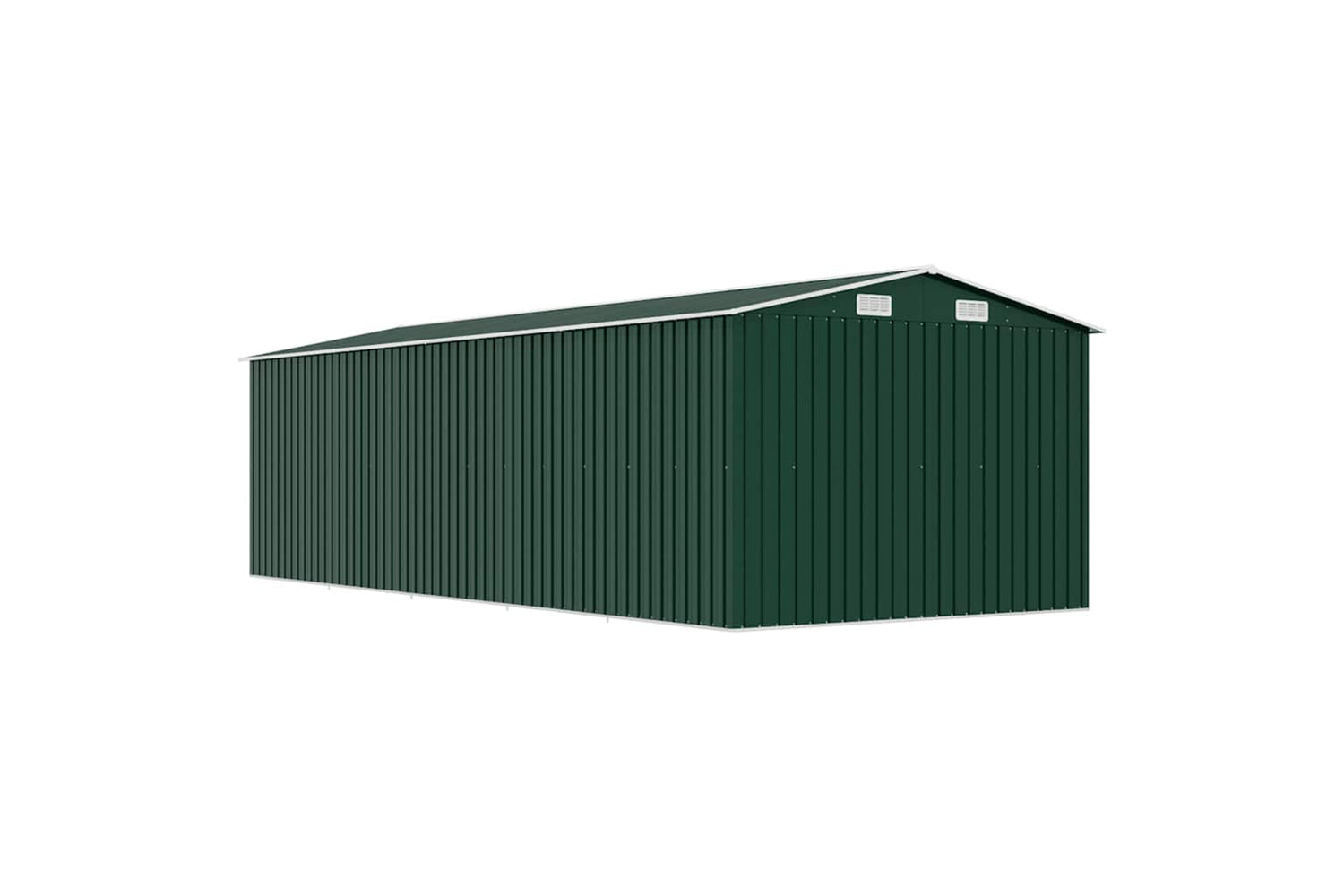 vidaXL 143352 Garden Shed 257x580x181cm Metal Green-7