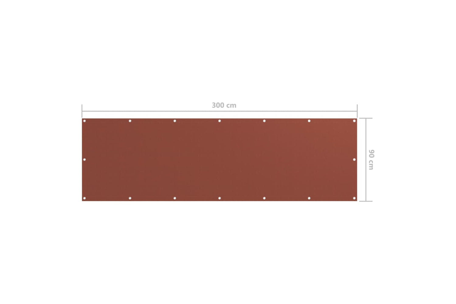 vidaXL 134976 Balcony Screen Terracotta 90x300cm Oxford Fabric-5