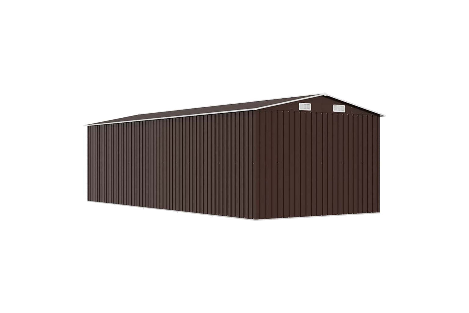 vidaXL 143355 Garden Shed 257x580x181cm Metal Brown-7