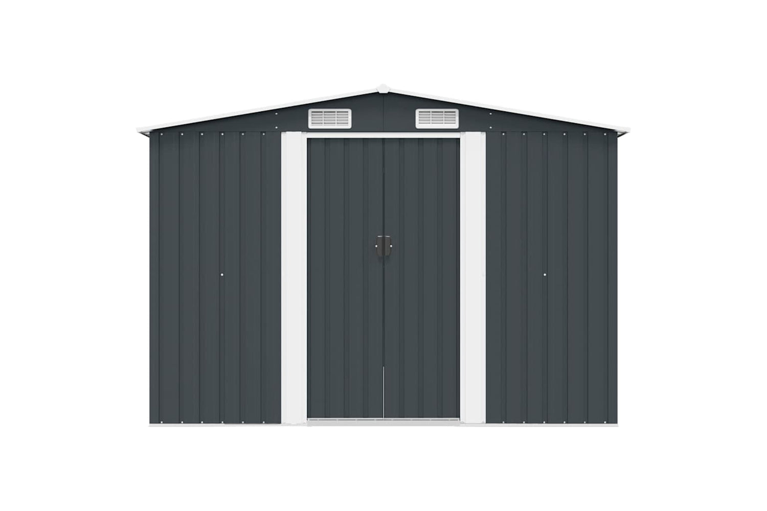 vidaXL 143342 Garden Shed 257x298x178cm Metal Anthracite-5