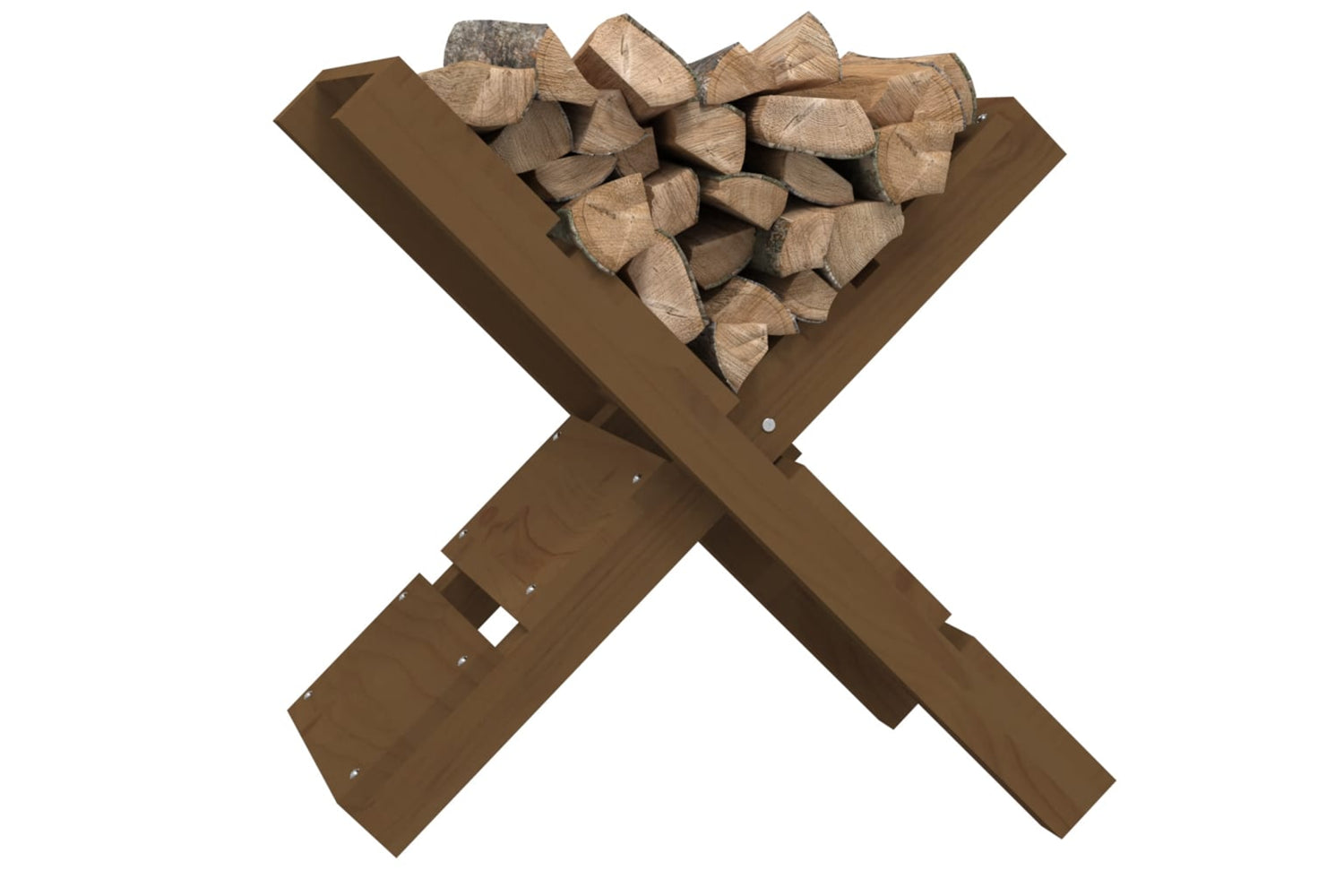 vidaXL 822450 Log Holder Honey Brown 47x39.5x48cm Solid Wood Pine-3