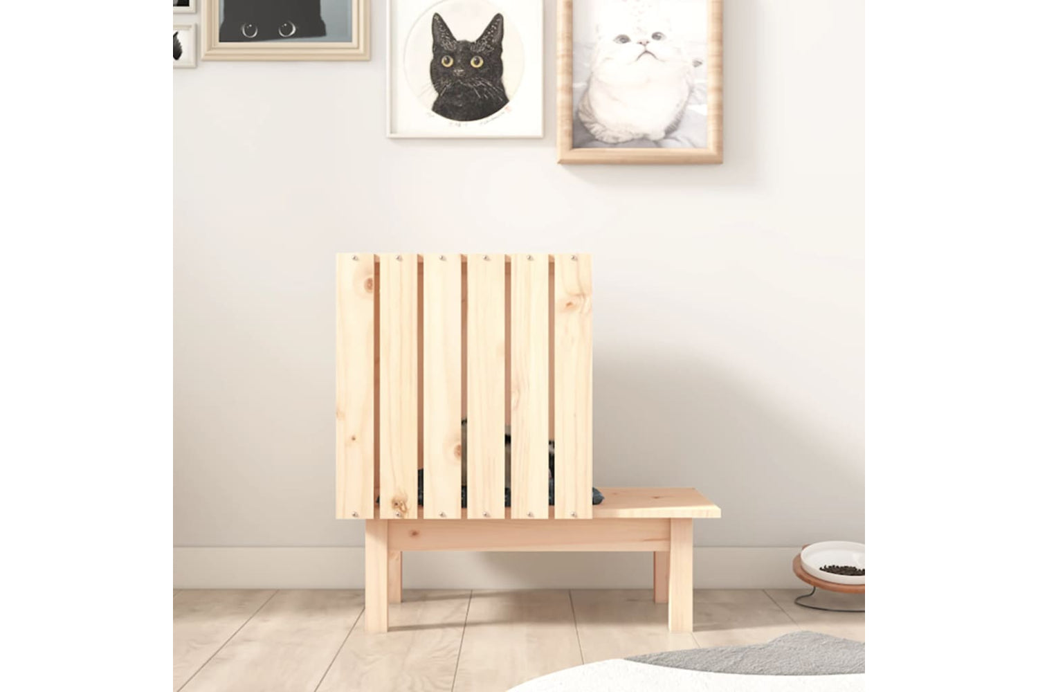 vidaXL 822452 Cat House 60x36x60cm Solid Wood Pine-2