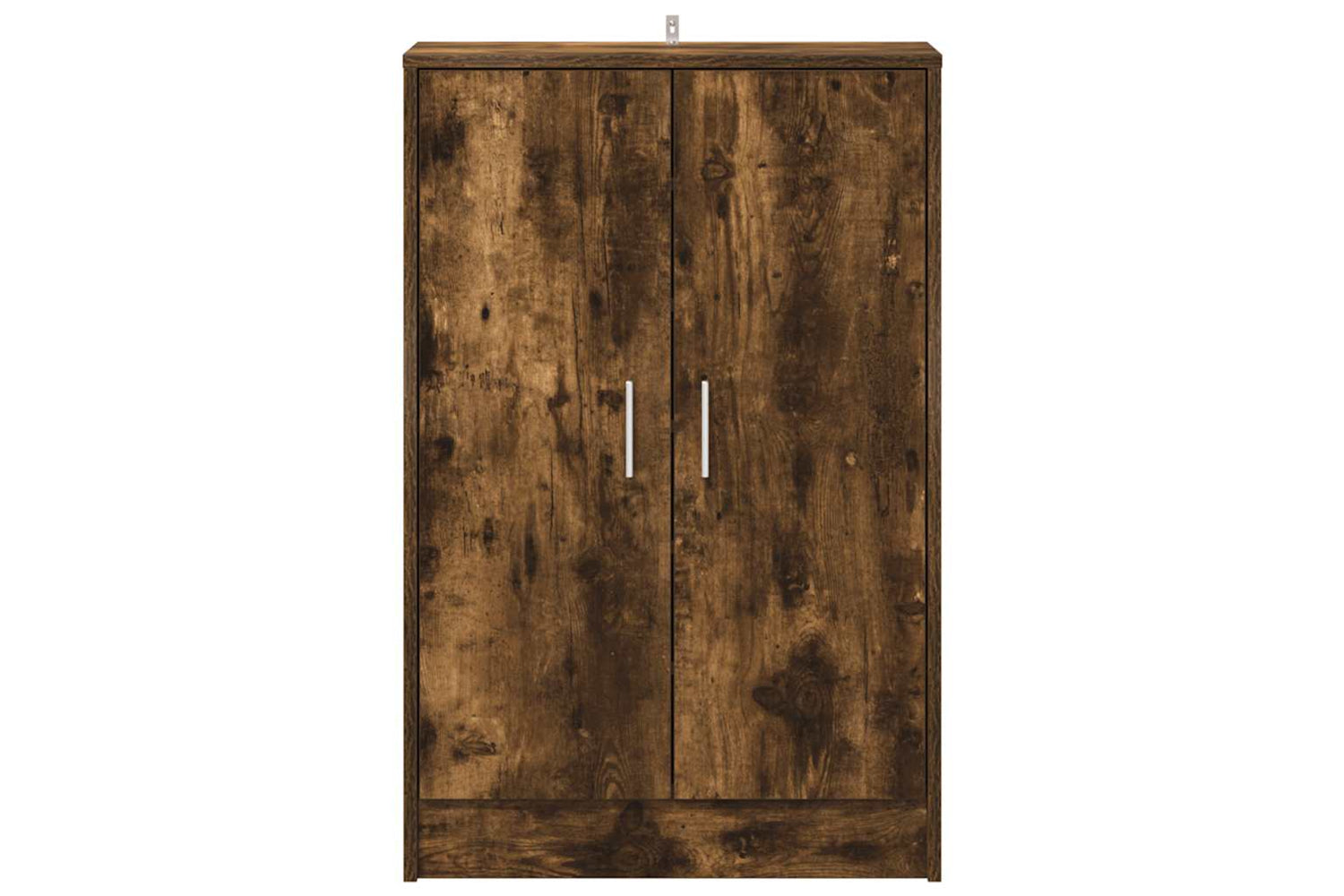 vidaXL Shoe Cabinet Smoked Oak 60x35x92cm Engineered Wood-2