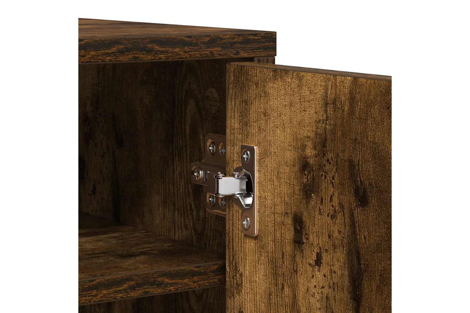 vidaXL Shoe Cabinet Smoked Oak 60x35x92cm Engineered Wood-6