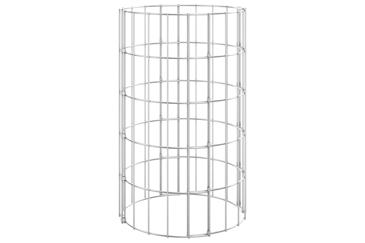 vidaXL 152019 Circular Gabion Raised Beds 3 Pcs Galvanised Steel ÃƒÂƒÃ‚Â˜30x50cm-2