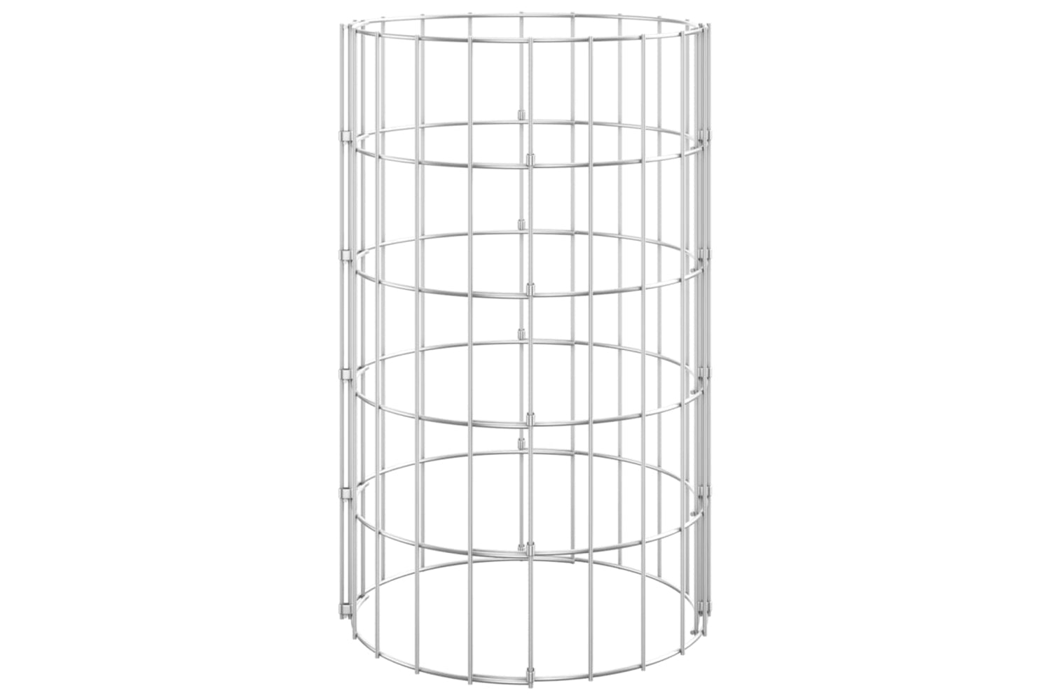 vidaXL 152019 Circular Gabion Raised Beds 3 Pcs Galvanised Steel ÃƒÂƒÃ‚Â˜30x50cm-3