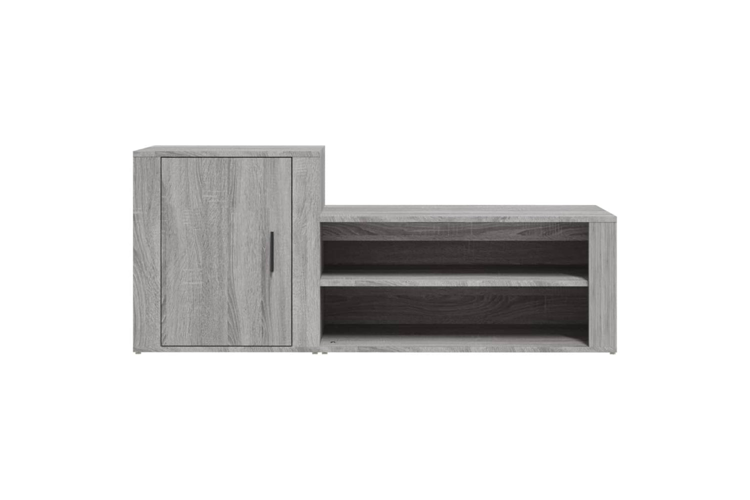 vidaXL 816750 Shoe Cabinet Grey Sonoma 130x35x54cm Engineered Wood-5