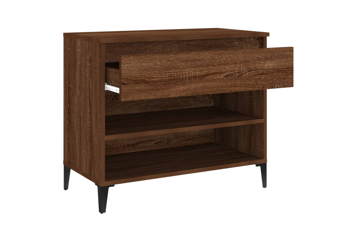 vidaXL 819771 Shoe Cabinet Brown Oak 70x36x60cm Engineered Wood-5