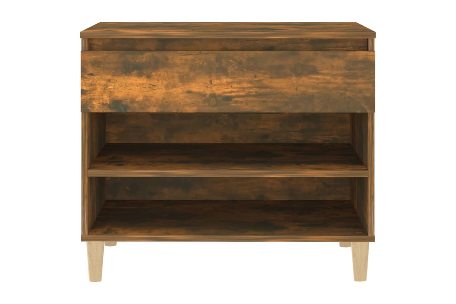 vidaXL 819761 Shoe Cabinet Smoked Oak 70x36x60cm Engineered Wood-5
