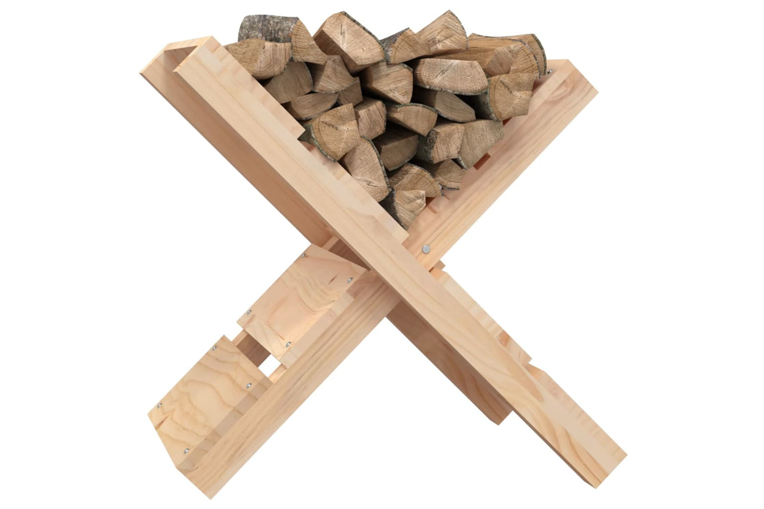 vidaXL 822447 Log Holder 47x39.5x48cm Solid Wood Pine-3