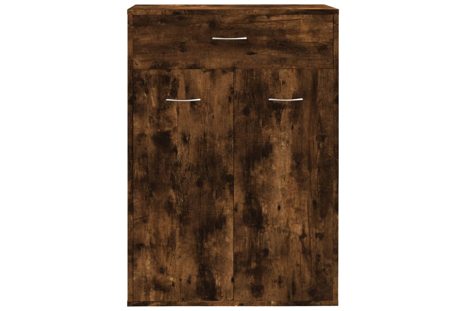 vidaXL 815417 Shoe Cabinet Smoked Oak 60x35x84cm Engineered Wood-2