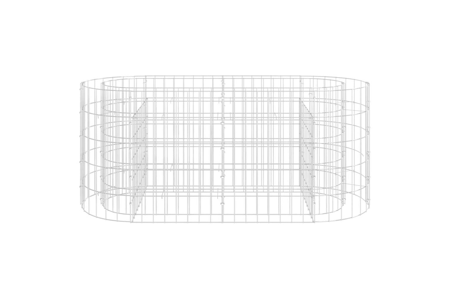 vidaXL 152024 Gabion Raised Bed Galvanised Iron 120x50x50cm-3
