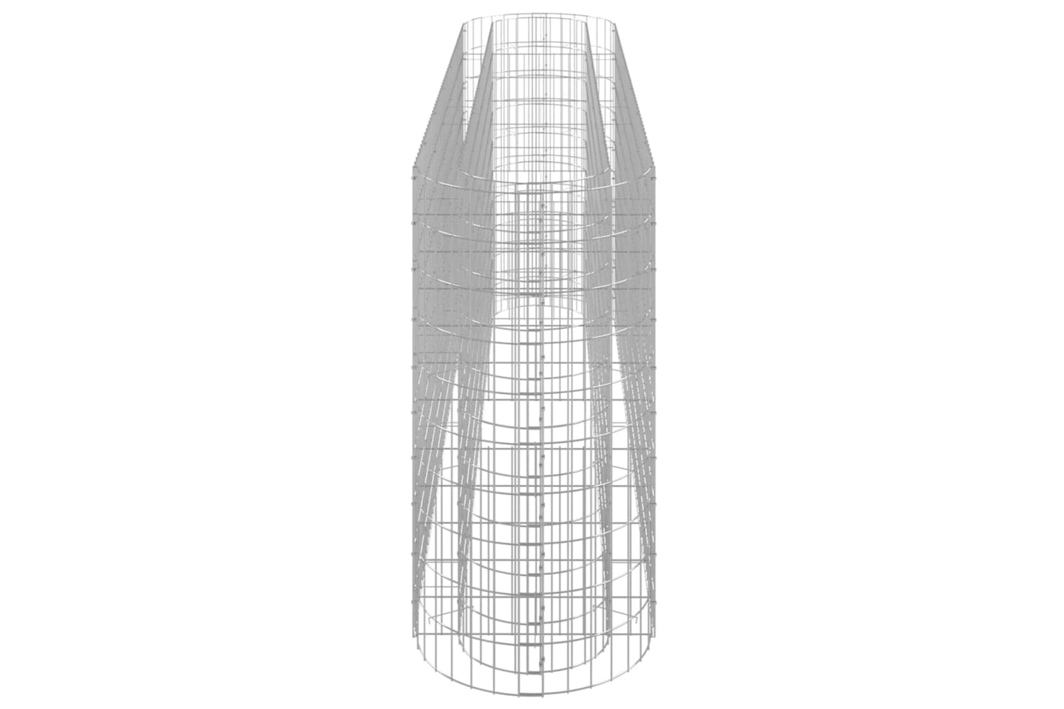 vidaXL 152034 Gabion Raised Bed Galvanised Iron 260x50x100cm-3