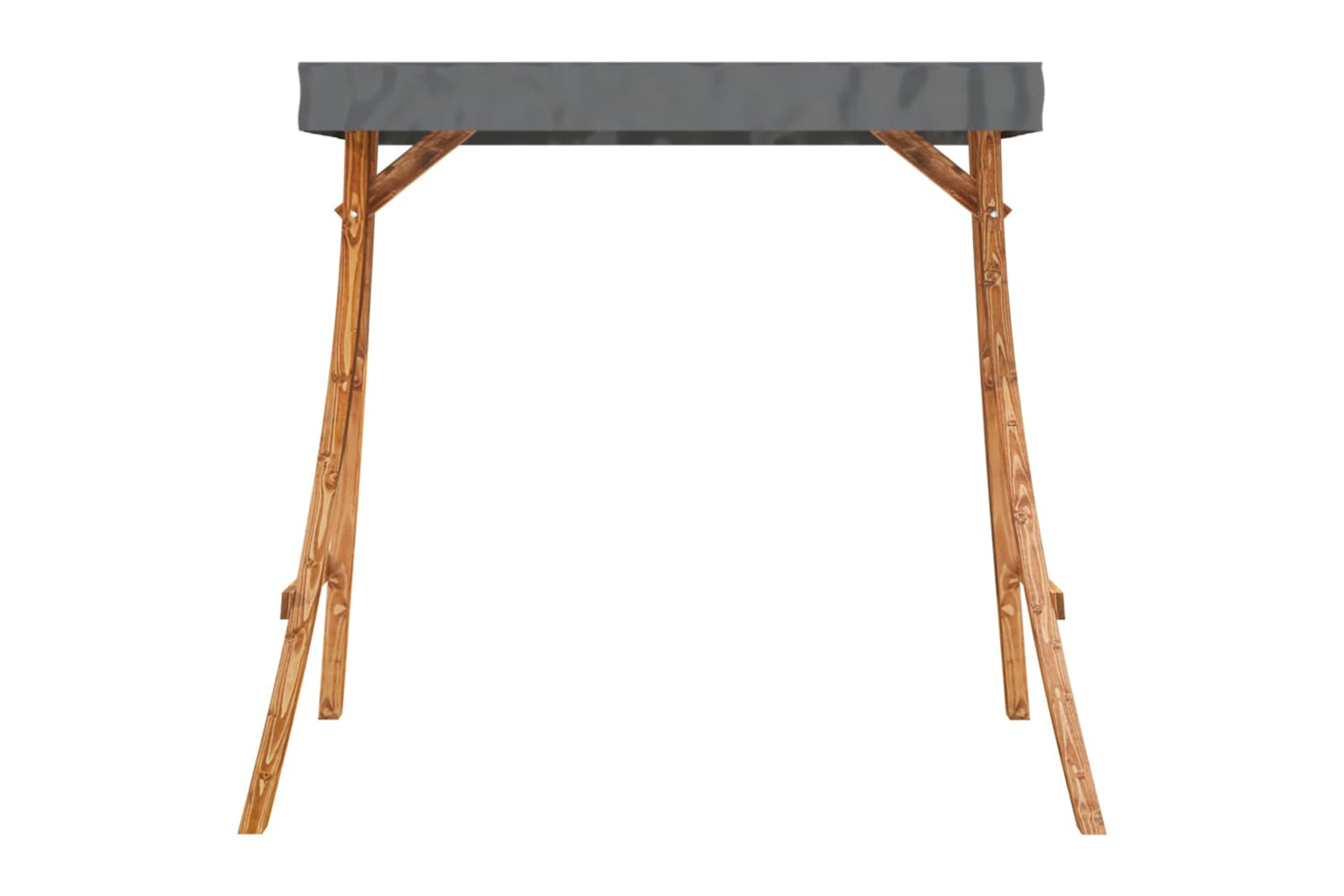 Vidaxl 313938 Swing Frame With Anthracite Roof Bent Wood With Teak Finish-3