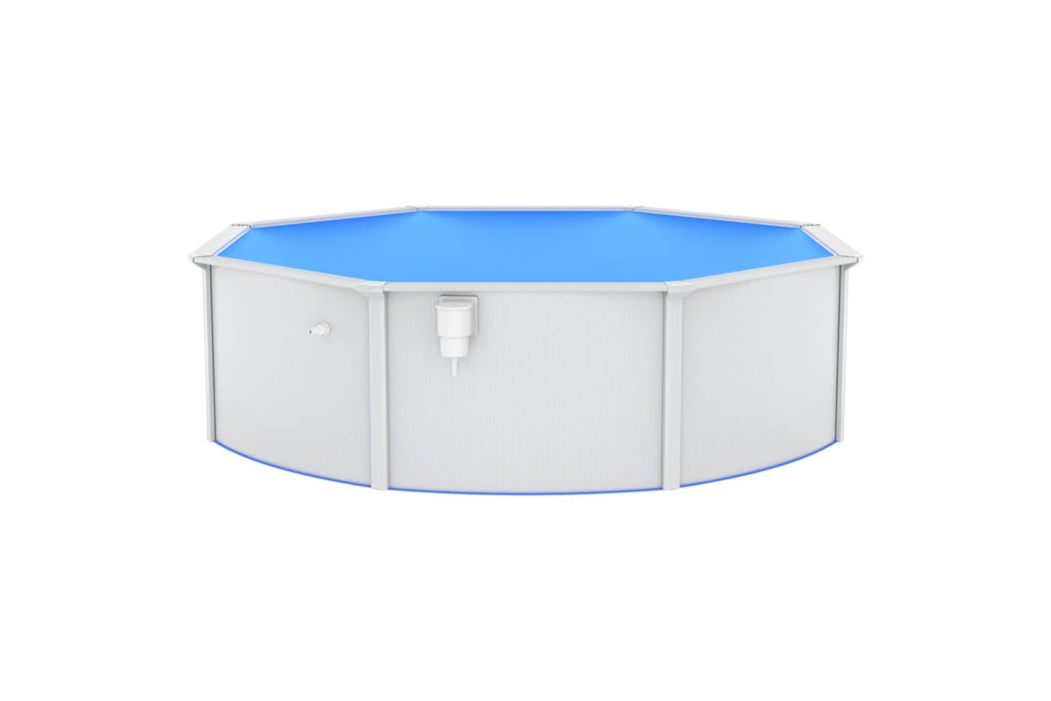 Vidaxl Swimming Pool With Steel Wall Round 460x120 Cm White-3