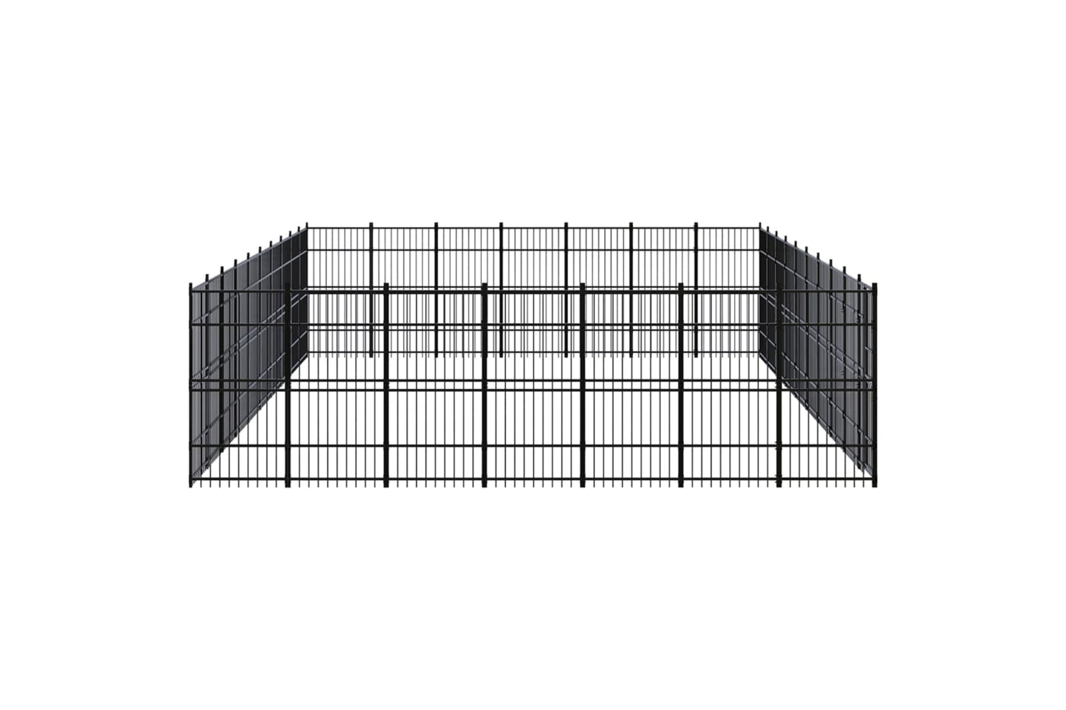 Vidaxl 3098003 Outdoor Dog Kennel Steel 64.51 M2-3