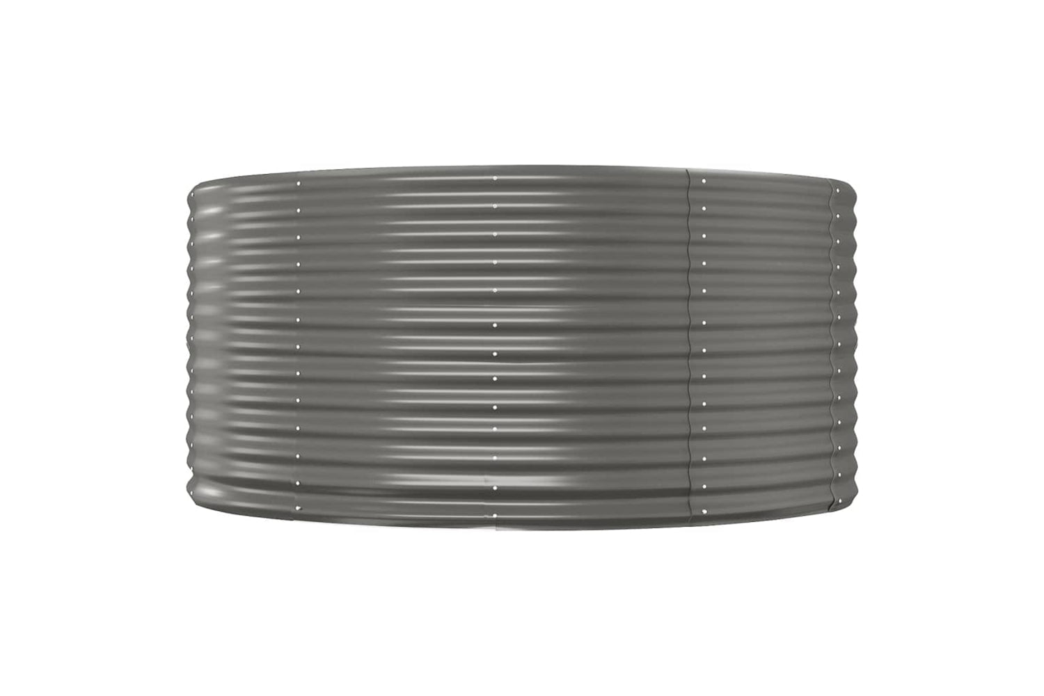 vidaXL 319089 Garden Raised Bed Grey 140x140x68cm Powder-coated Steel-2