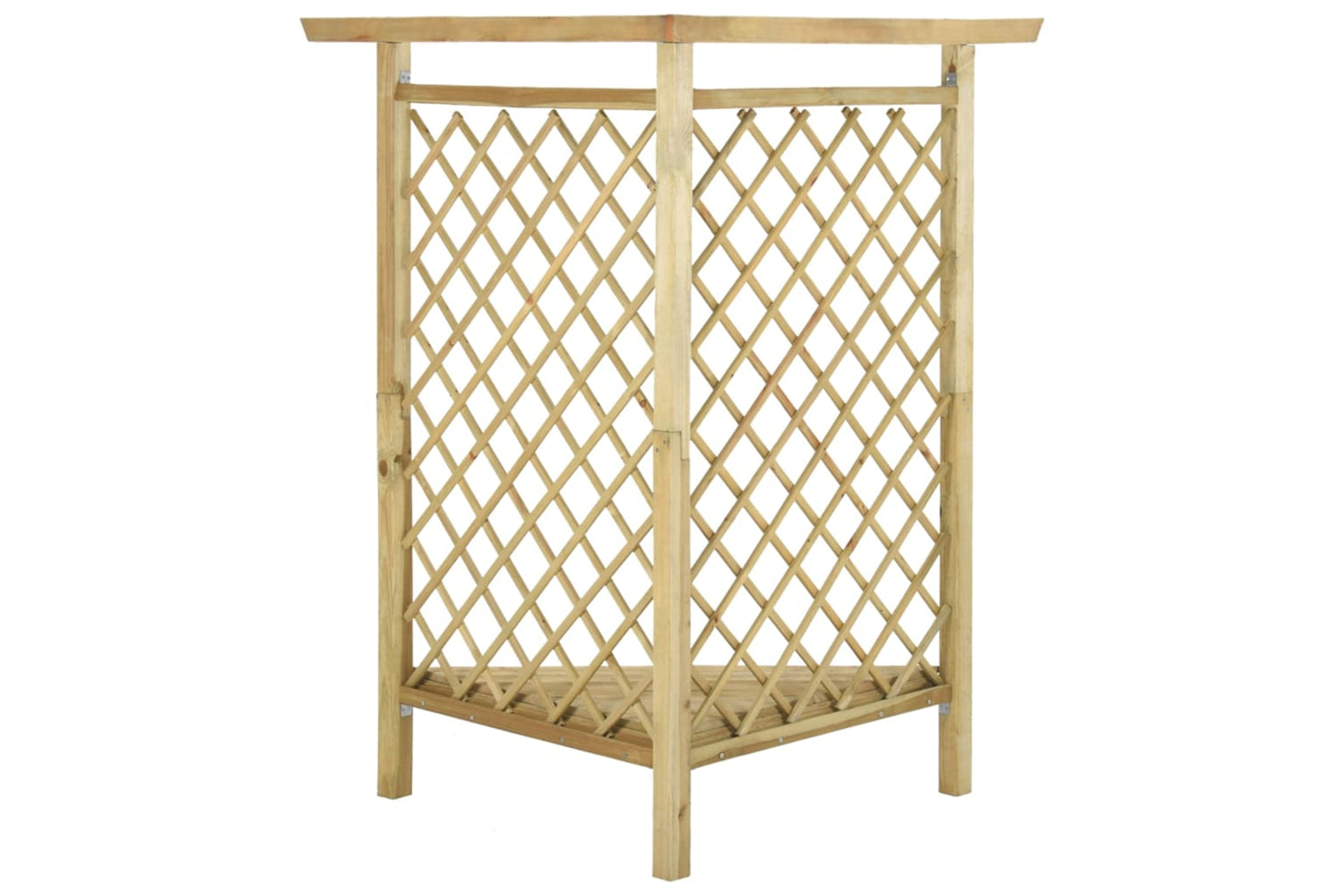 vidaXL 318418 Corner Pergola With Bench 166x81x174cm Impregnated Pinewood-3