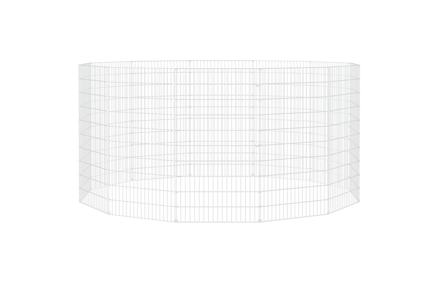 Vidaxl Free Range Animal Enclosure 12-panel 54x100 Cm Galvanised Iron-3