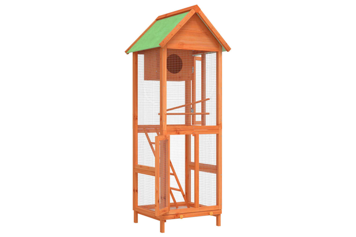 vidaXL 172255 Bird House Brown 60x58.5x160cm Solid Wood Pine-3