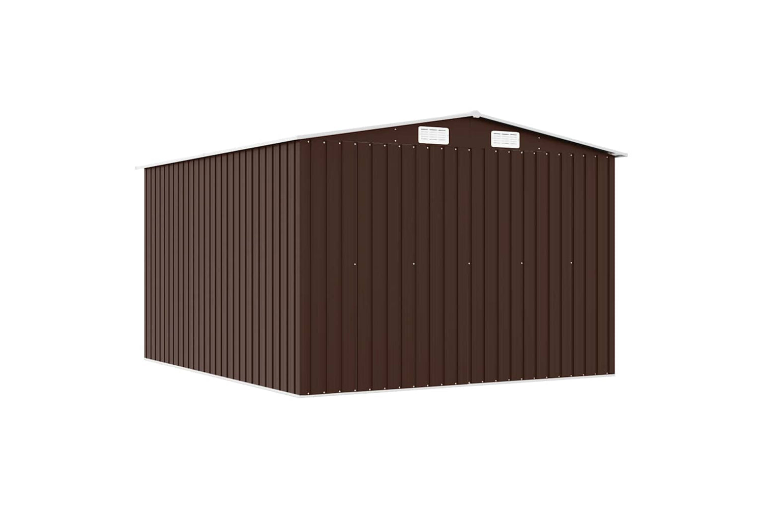vidaXL 143343 Garden Shed 257x298x178cm Metal Brown-6