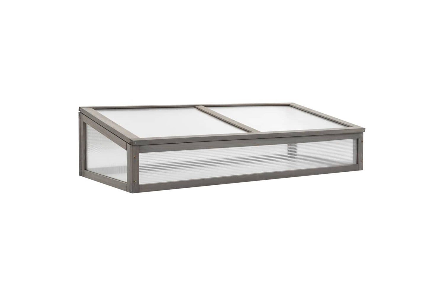 vidaXL 316472 Raised Bed With Greenhouse 110x54x120cm Solid Fir Wood-8