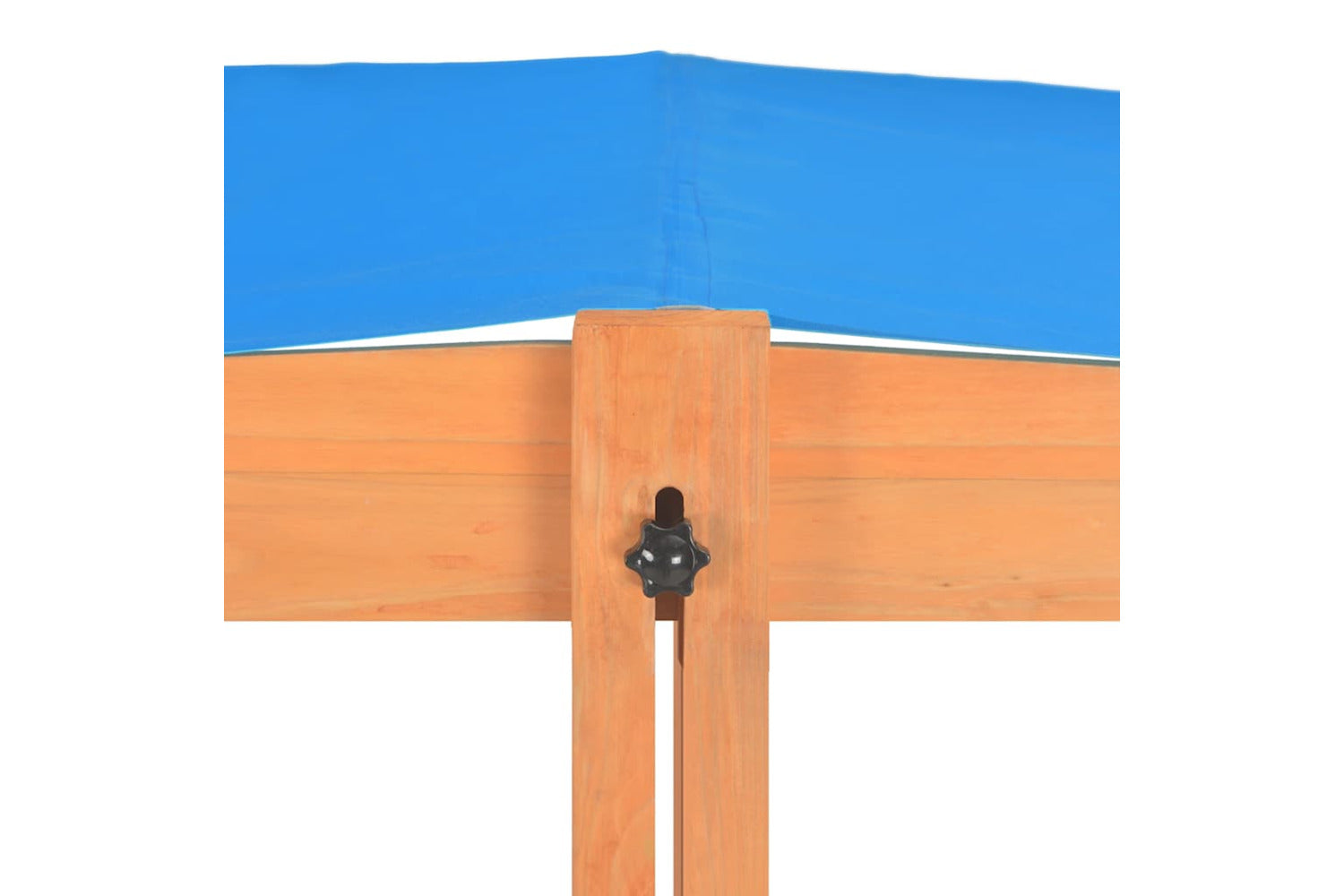 Vidaxl Sandbox With Adjustable Roof Firwood 115x115x115 Cm-7