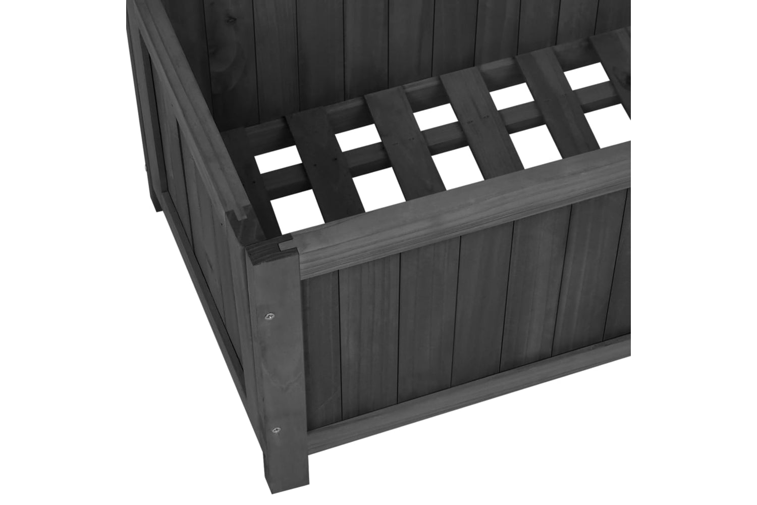 vidaXL 316427 Garden Trellis Planter Black 70x30x135cm Solid Firwood-6