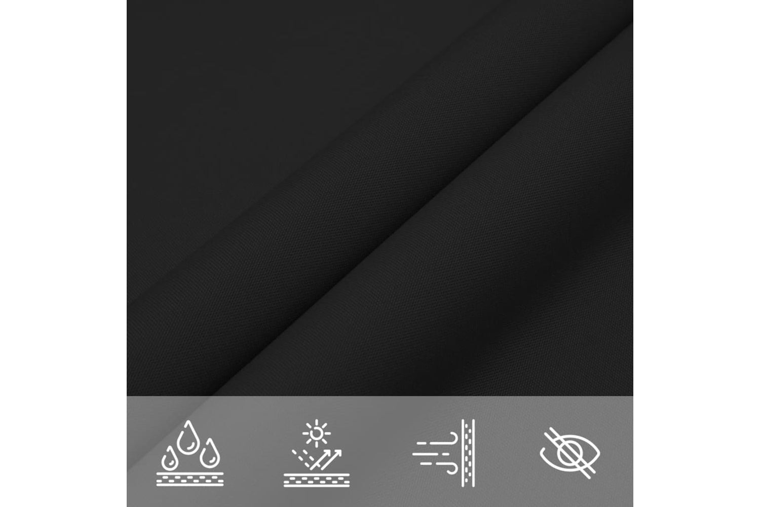 Vidaxl 135781 Sunshade Sail Oxford Fabric Triangular 4x4x4 M Black-6
