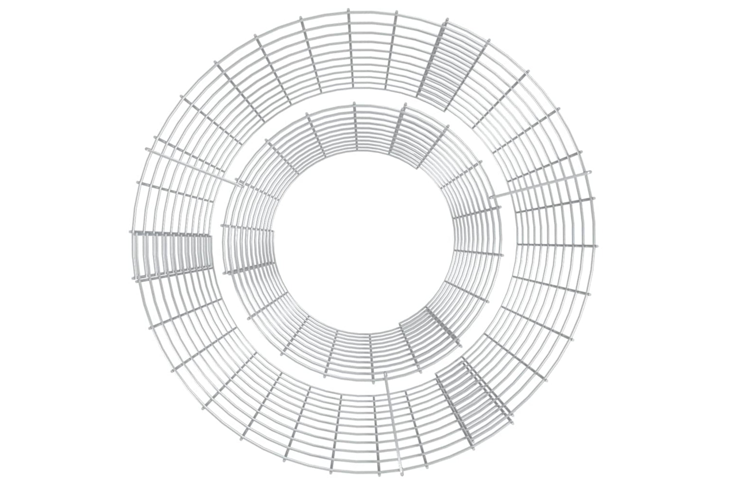 vidaXL 153559 Gabion Fire Pit ÃƒÂƒÃ‚Â˜ 50cm Galvanised Iron-2