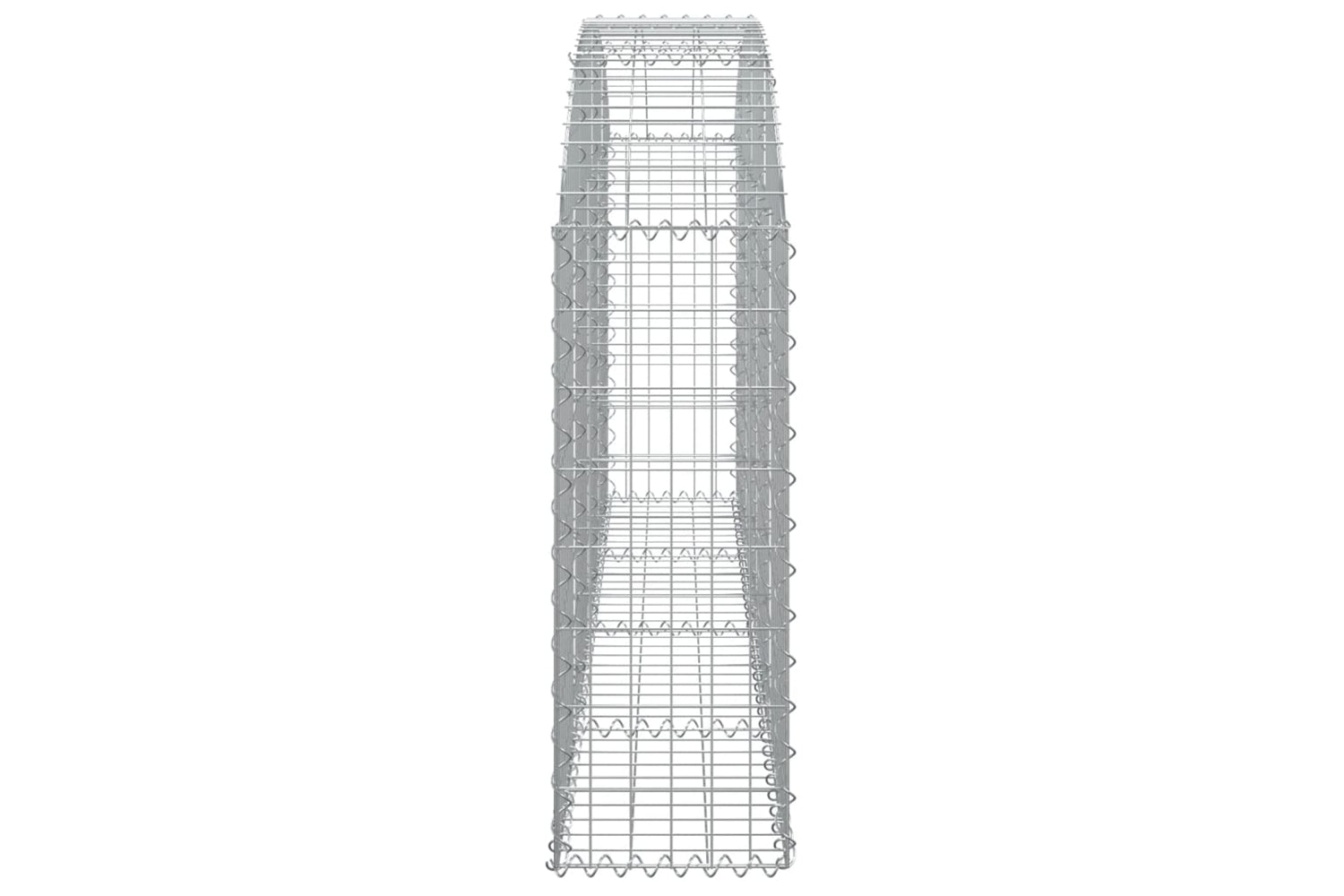 vidaXL 153464 Arched Gabion Basket 200x30x80/100cm Galvanised Iron-3